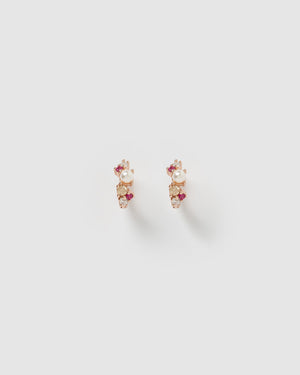 Izoa Carina Huggie Rose Gold