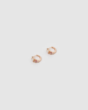 Izoa Carina Huggie Rose Gold