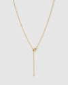 Izoa Christabel Pearl Necklace Gold