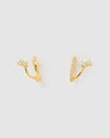 Izoa Colette Huggie Earrings Gold
