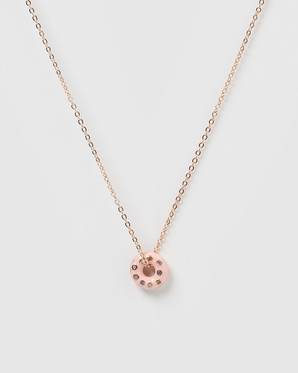 Izoa Kids Donut Necklace Rose Gold