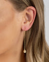Izoa Dana Thread Earrings Gold