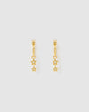 Izoa Danica Huggie Earrings Gold