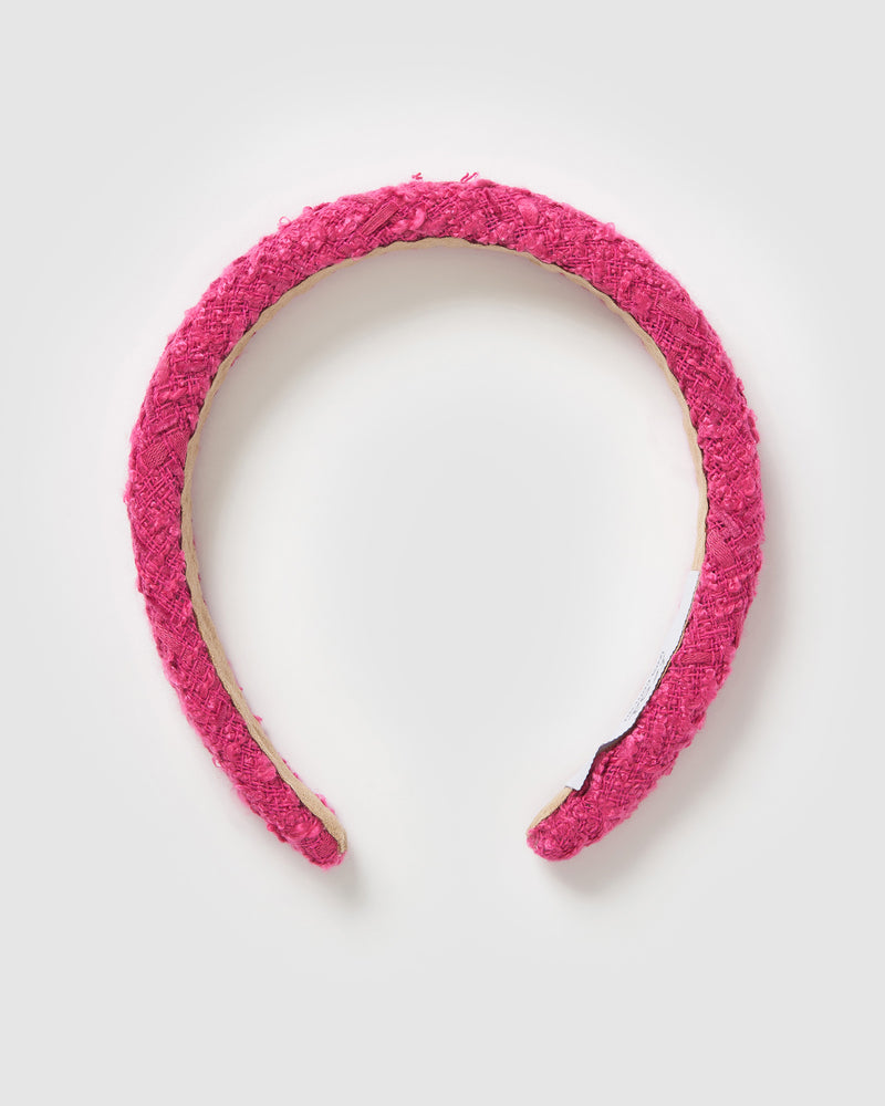 Izoa Delilah Headband Hot Pink