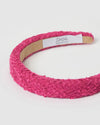 Izoa Delilah Headband Hot Pink