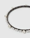 Izoa Demi Headband White Pearl