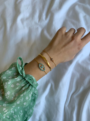 Izoa Mackay Eye Bracelet Gold Multi