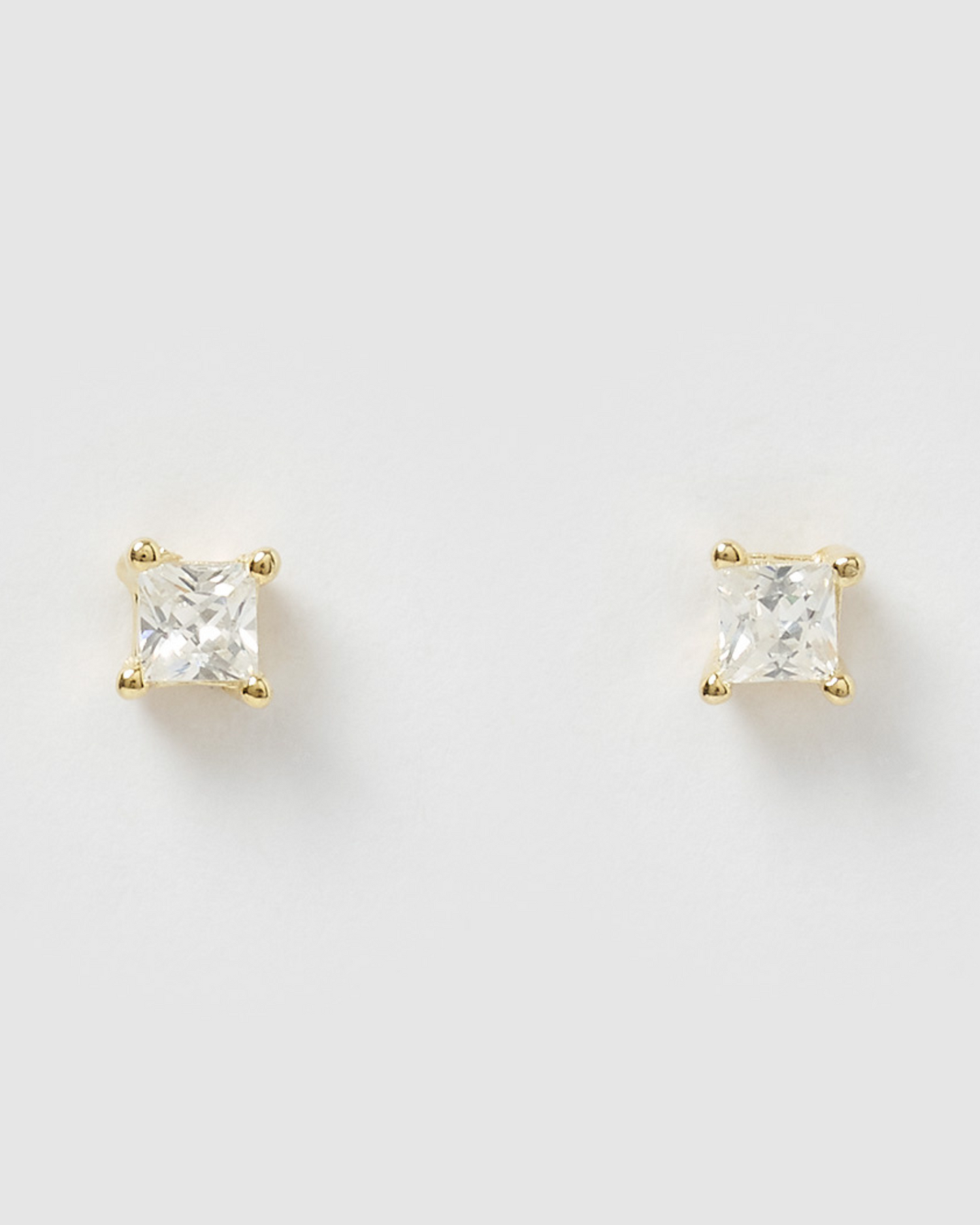 Izoa Dion Mini Stud Earrings Gold