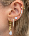 Izoa Dottie Stud Earrings Gold
