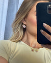 Izoa Radiance Necklace Gold Pink