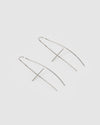 Izoa Evie thread Earrings Silver