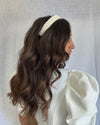 Izoa Ebony Headband White