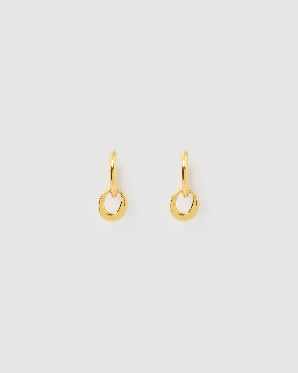 Izoa Edith Huggie Earrings Gold