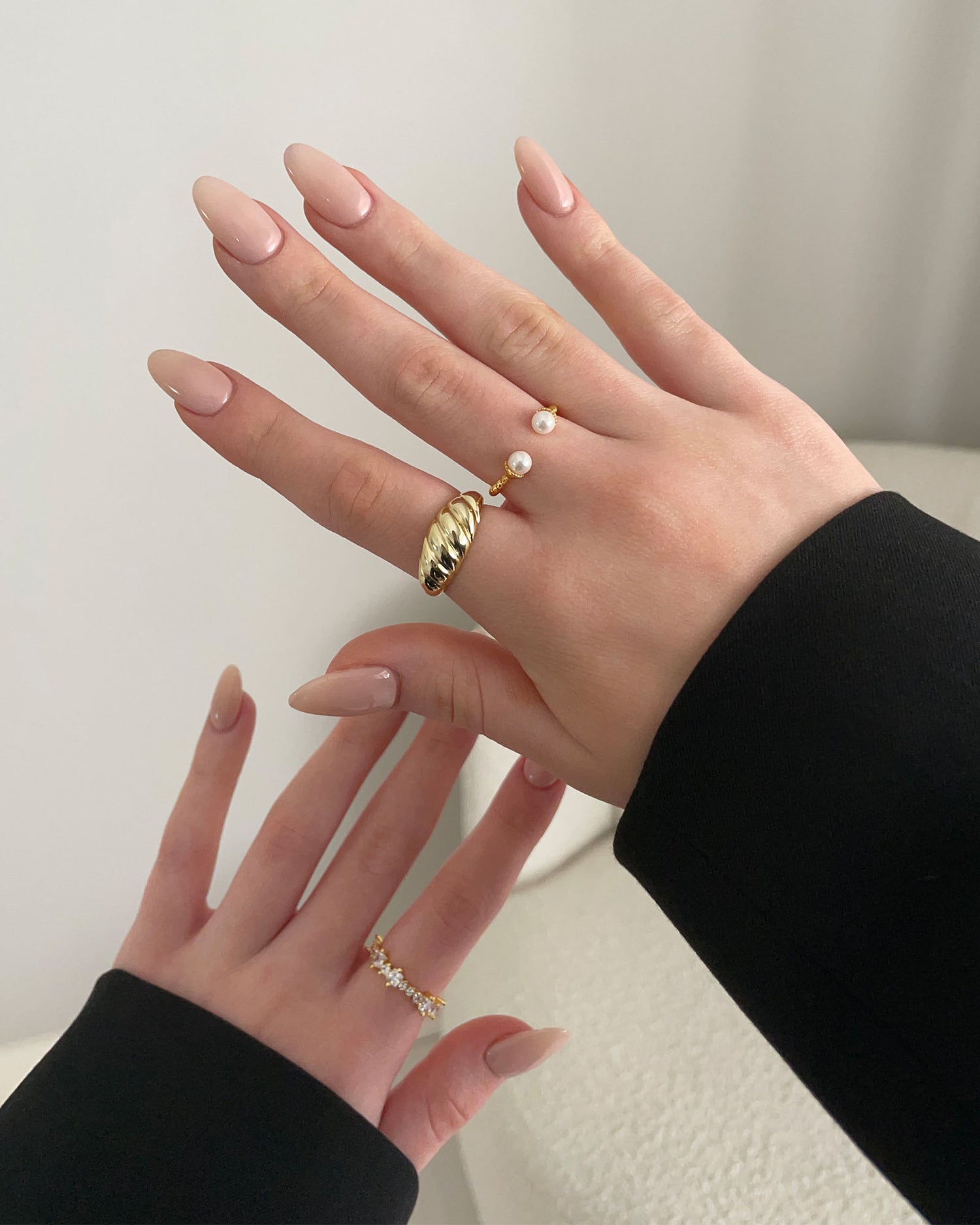 Izoa Edwina Ring Gold Pearl