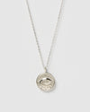 Izoa Evil Eye Pendant Necklace Silver