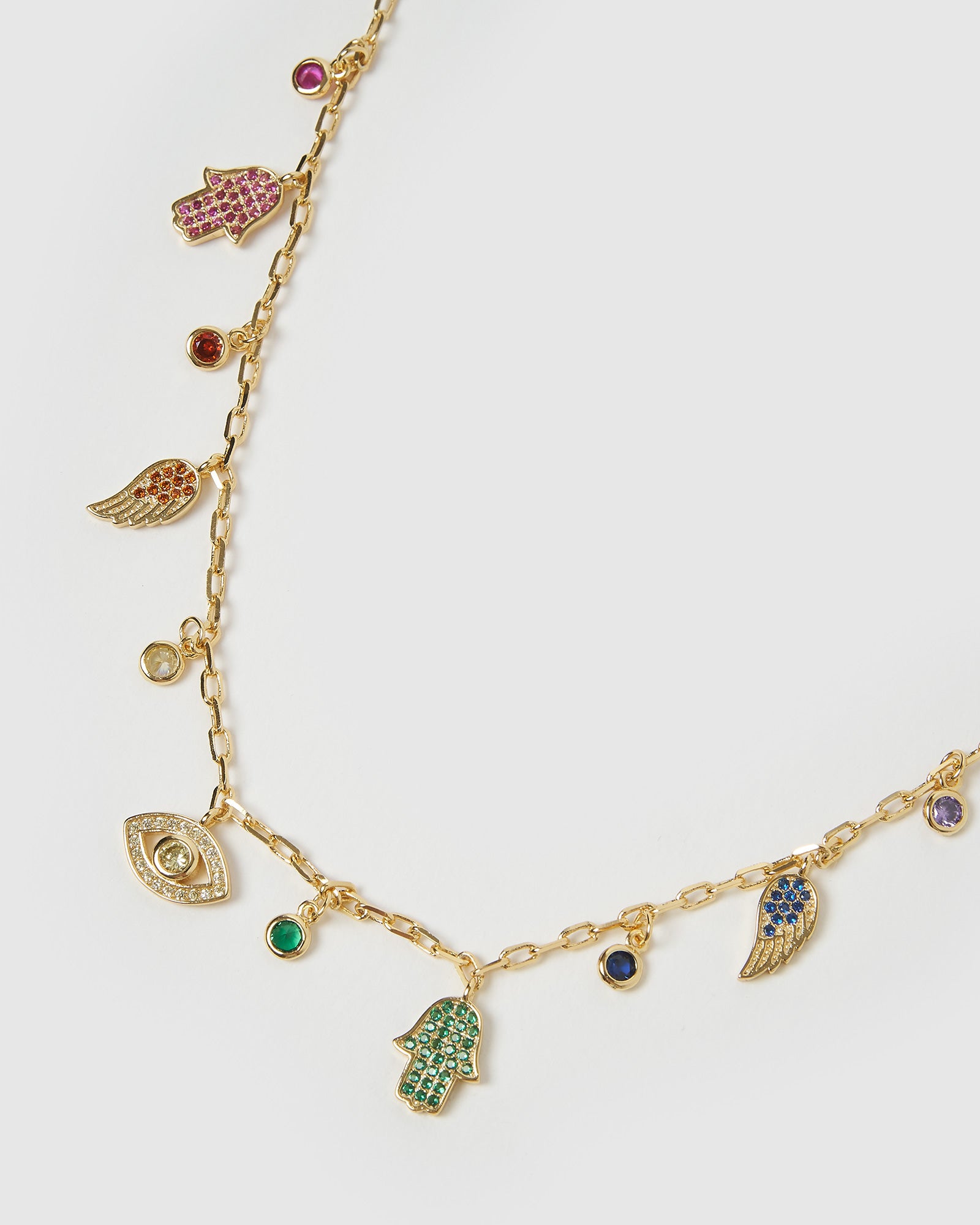 Gold clearance charm choker