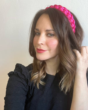 Izoa Gabriella Headband Hot Pink