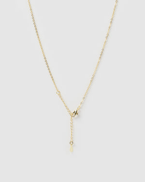 Izoa Leah Eye Necklace Gold