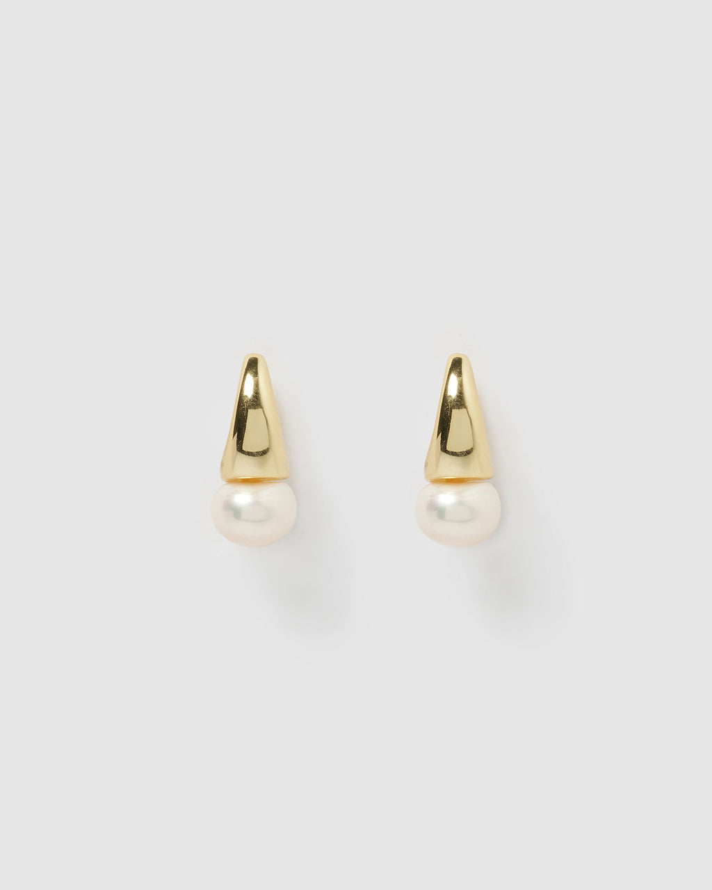 Izoa Haiti Earrings Gold Freshwater Pearl