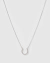 Izoa Kids Horseshoe Necklace Silver