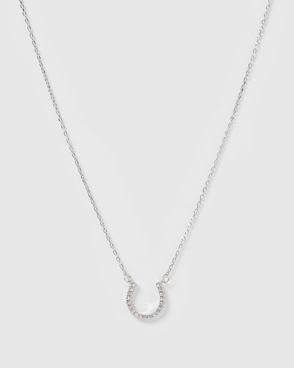 Izoa Kids Horseshoe Necklace Silver