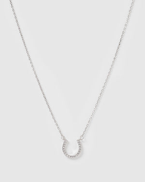 Izoa Kids Horseshoe Necklace Silver