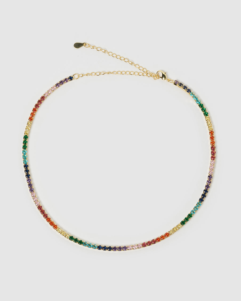 Izoa Indie Tennis Choker Gold Multi
