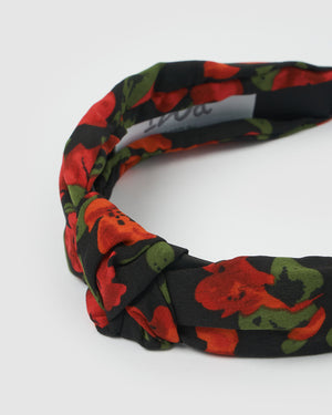 Izoa Prairie Headband Black/Red