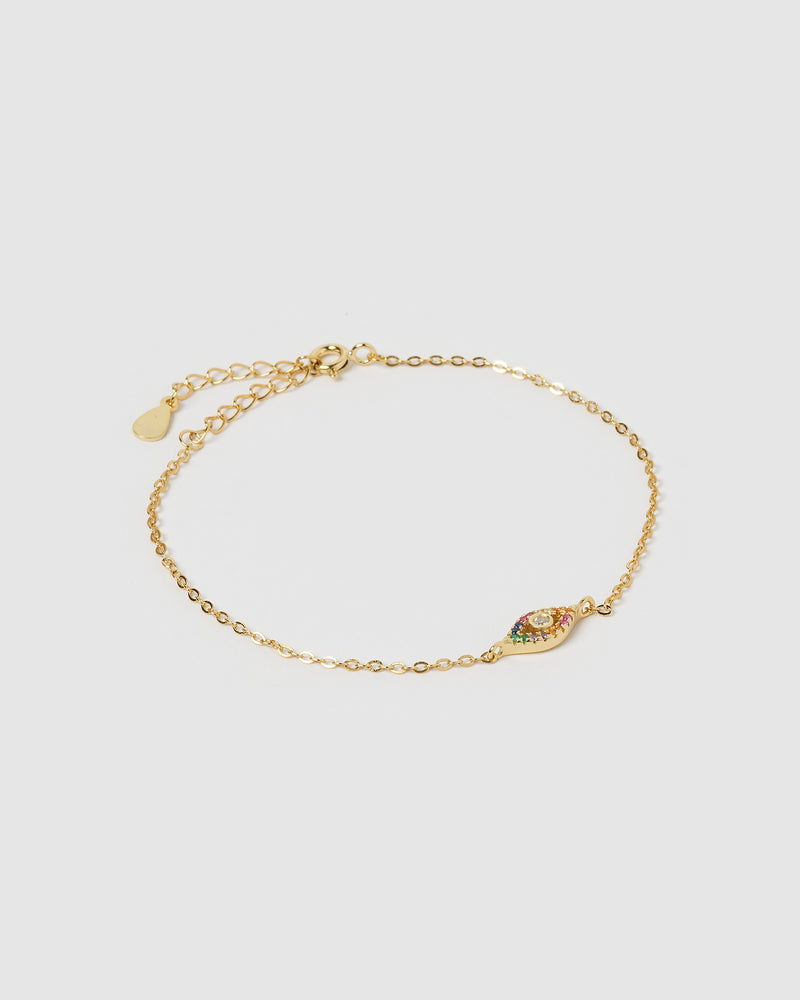 Izoa Mackay Eye Bracelet Gold Multi