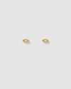 Izoa Marie Eye Stud Earrings in Gold