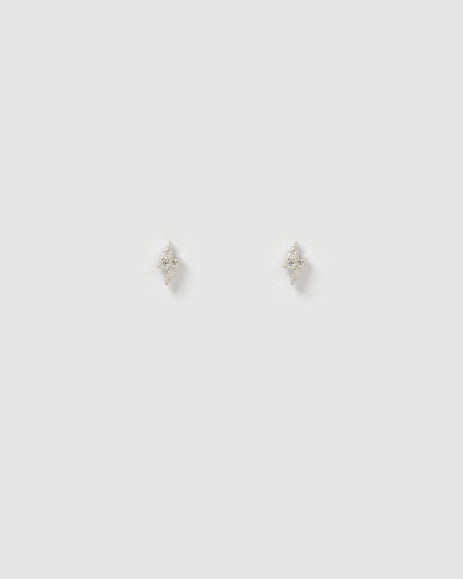 Izoa Strike Stud Earrings in Sterling Silver