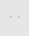 Izoa Strike Stud Earrings in Sterling Silver