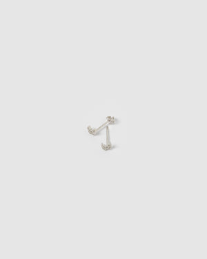 Izoa Marie Eye Stud Earrings in Sterling Silver
