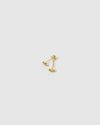 Izoa Marie Eye Stud Earrings in Gold