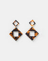 Izoa Elemental Earrings Tortoise Shell