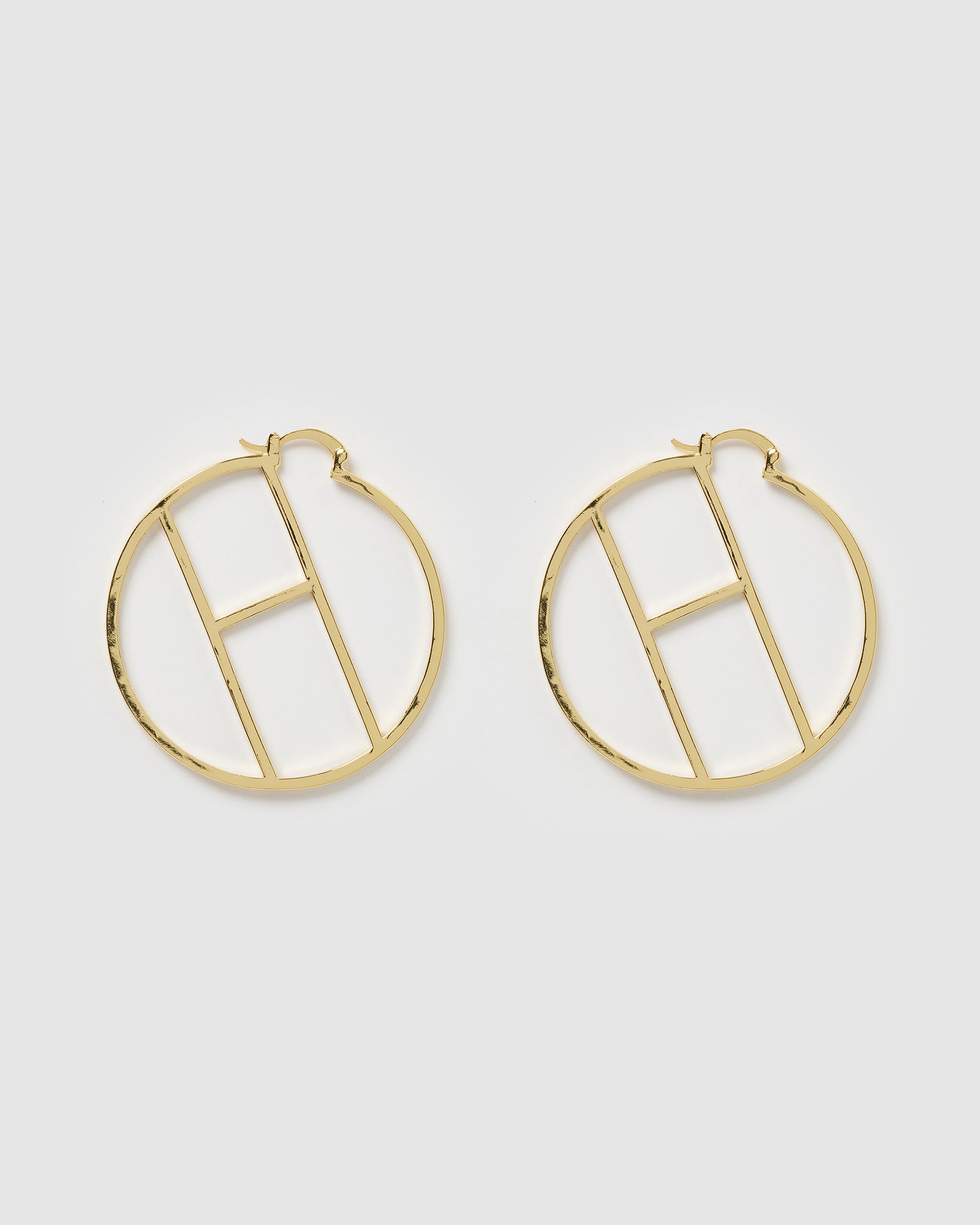 Hoop earrings with letters deals