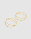 Izoa Alphabet Letter O Hoop Earrings