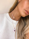 Izoa Iman Eye Choker Necklace Silver