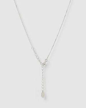 Izoa Delicate Freshwater Pearl Necklace Sterling Silver