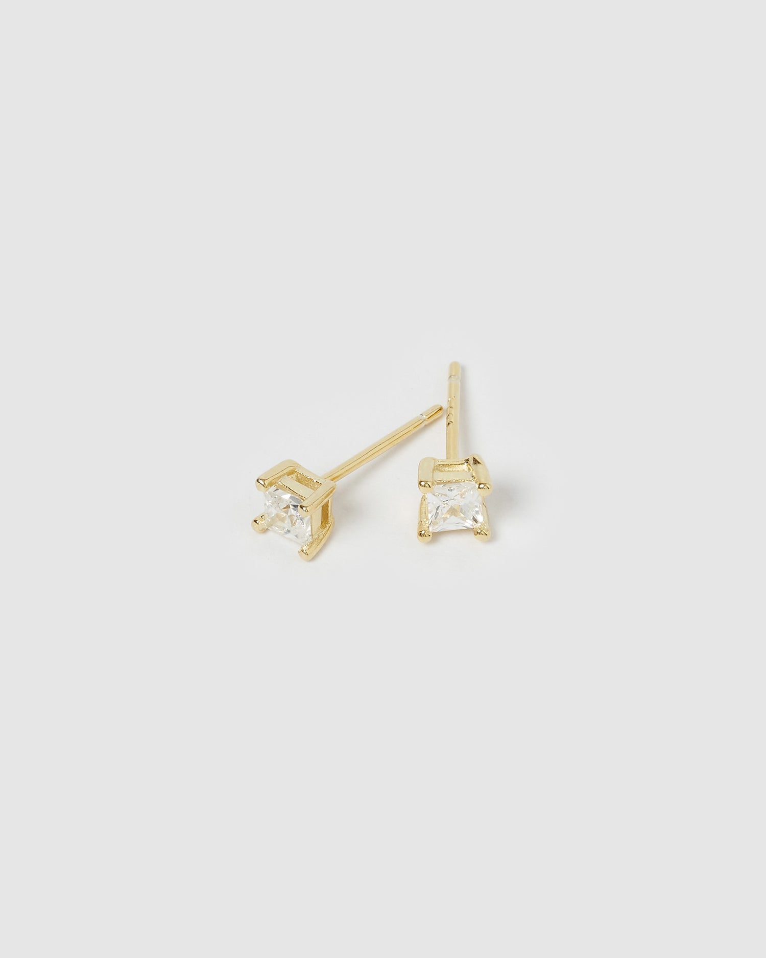 Izoa Dion Mini Stud Earrings Gold