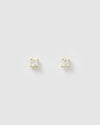 Izoa Dion Mini Stud Earrings Gold