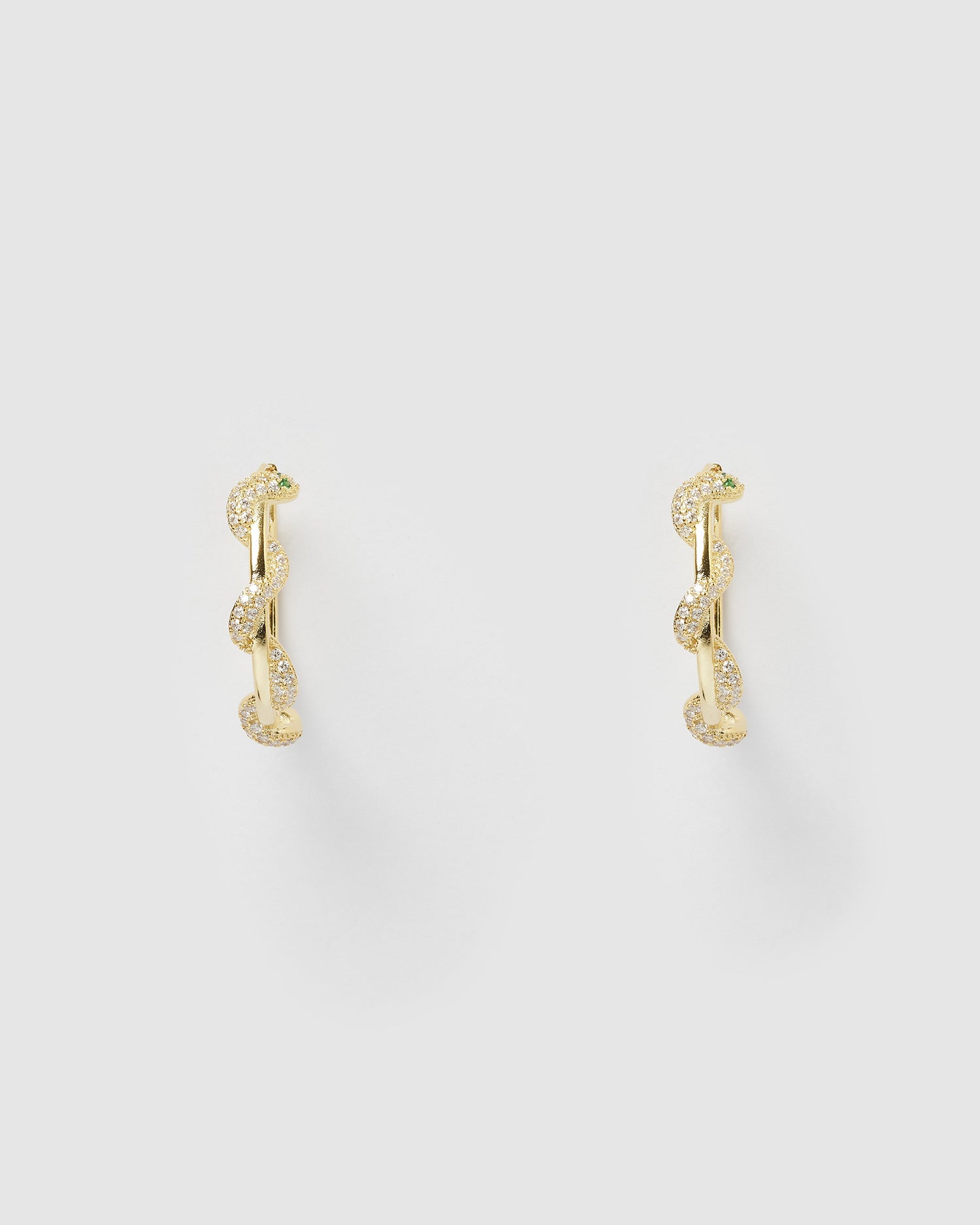 Izoa Medusa Hoop Earrings Gold