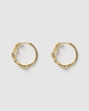 Izoa Medusa Hoop Earrings Gold