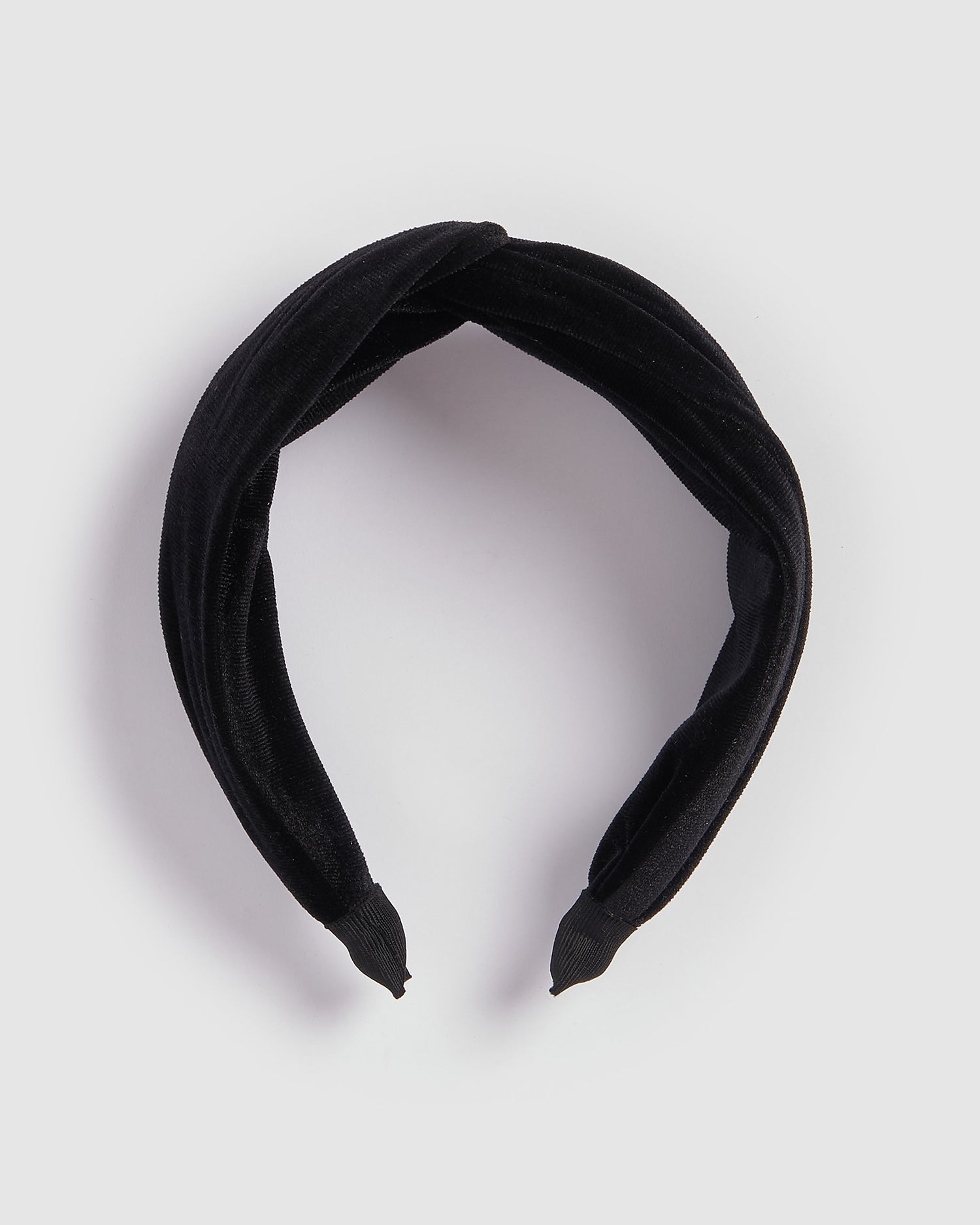 Izoa Melbourne Velvet Headband Black