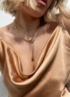 Izoa Renee Tennis Choker Gold Clear