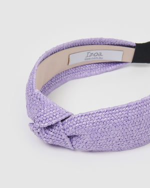 Izoa Sandy Headband Lilac