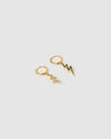 Izoa Stormi Huggie Earrings Gold