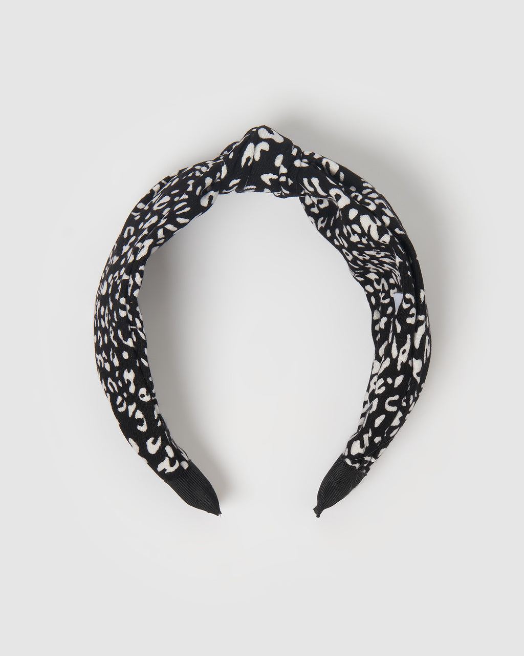 Izoa Taylor Headband Black Cheetah