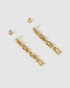 Izoa Vienna Drop Earrings Gold