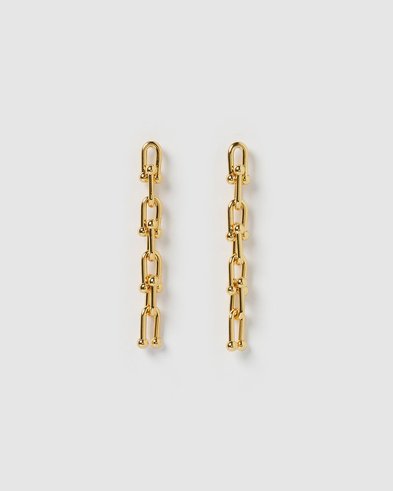 Izoa Vienna Drop Earrings Gold